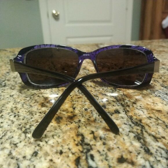 Aztec AZ 1012 BK/PL Sunglasses Frames 55[]16-135MM Black Purple main image 5